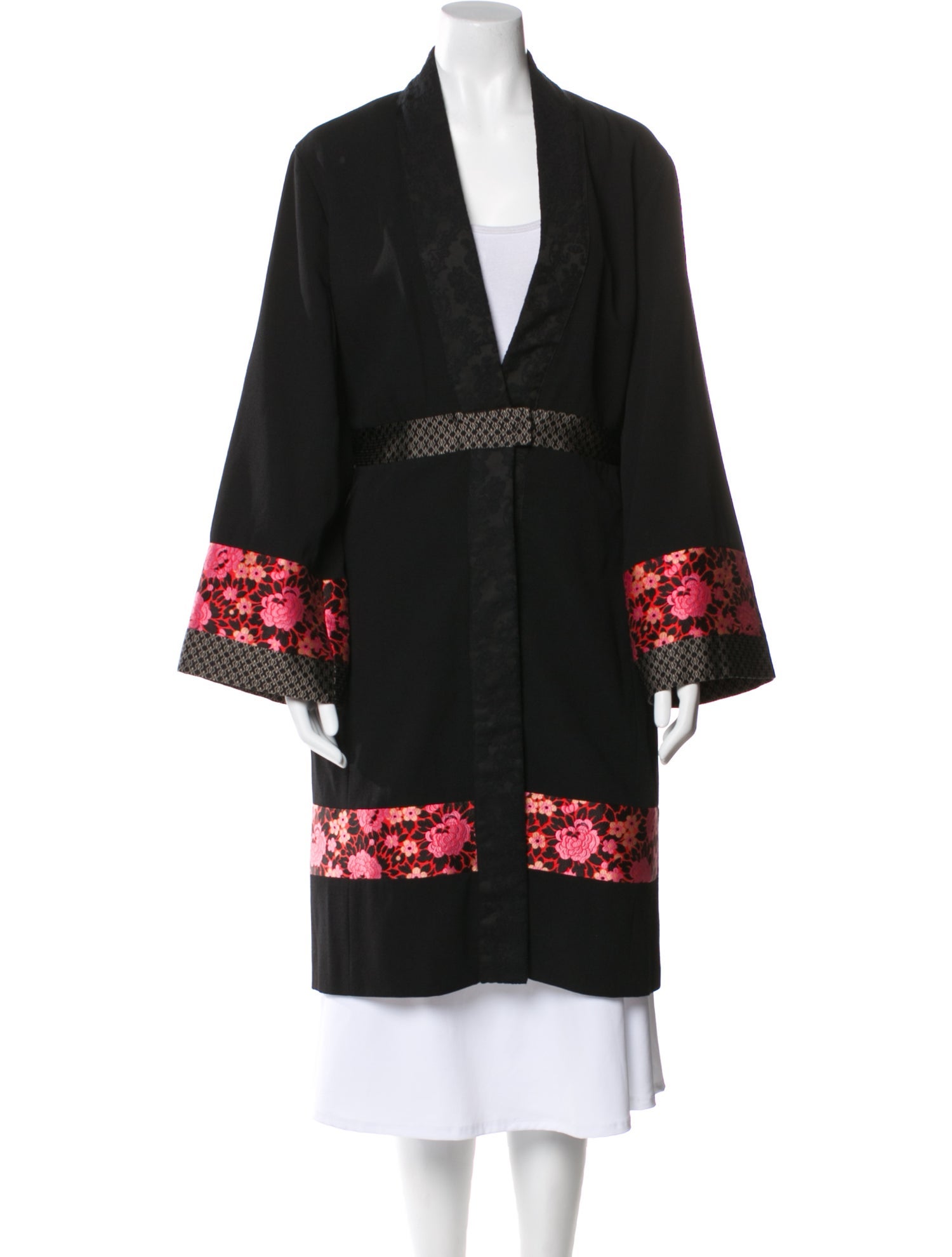 Etro Wool Floral Print Coat