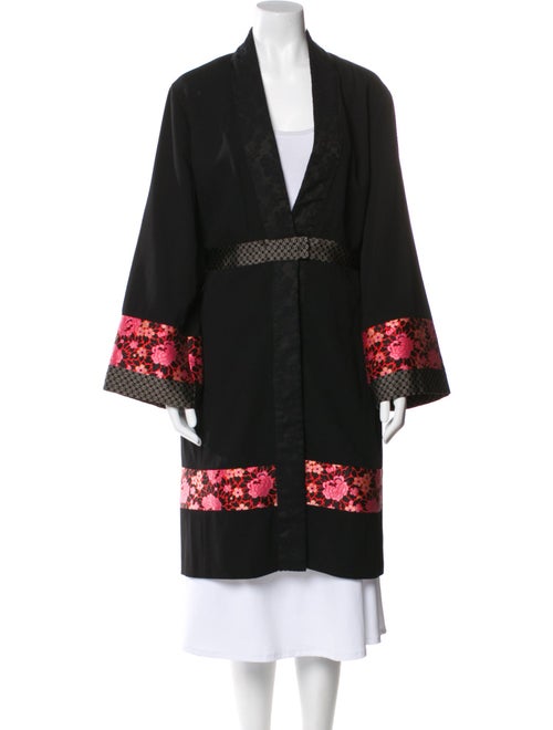 Etro Wool Floral Print Coat
