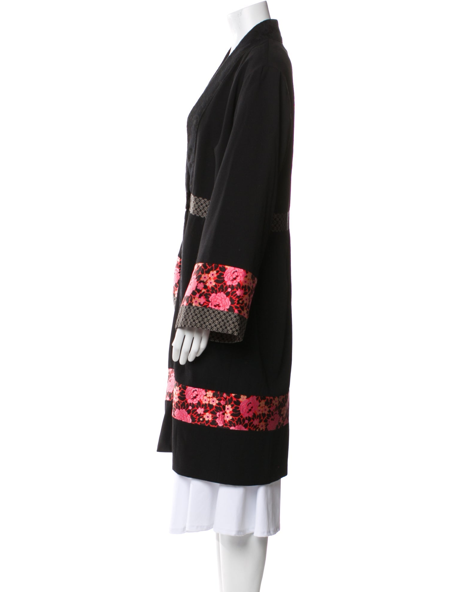 Etro Wool Floral Print Coat