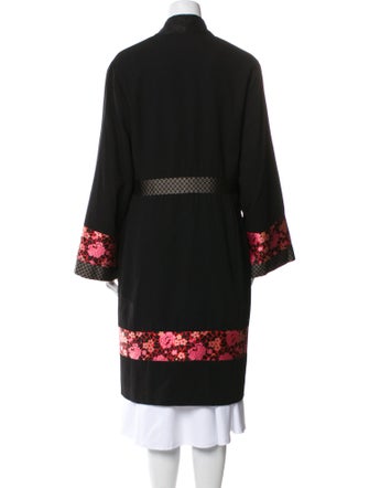 Etro Wool Floral Print Coat