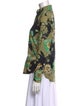 Etro Floral Print Long Sleeve Button-Up Top