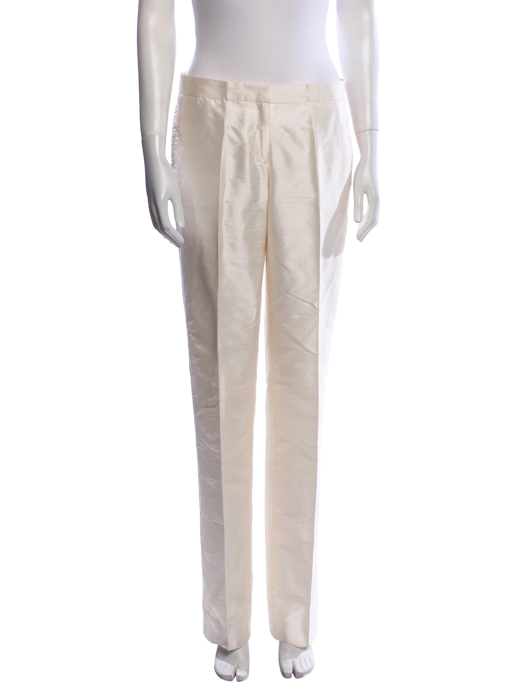 Etro Silk Straight Leg Pants