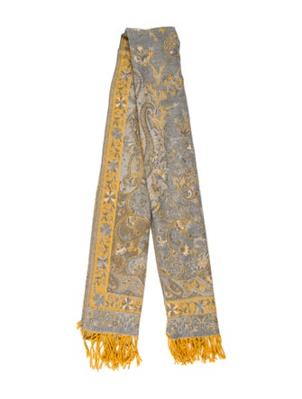 Etro Cashmere Paisley Print Scarf