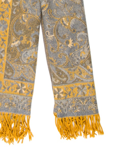 Etro Cashmere Paisley Print Scarf