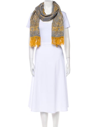 Etro Cashmere Paisley Print Scarf