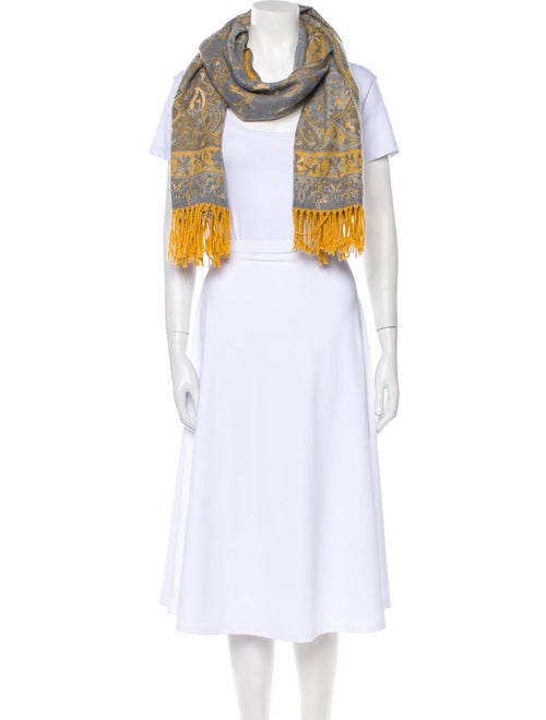 Etro Cashmere Paisley Print Scarf