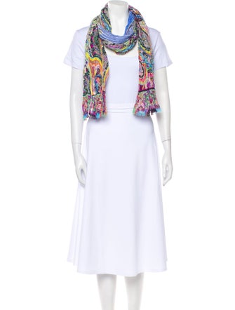 Etro Silk Striped Scarf
