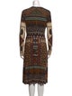 Etro Printed Midi Length Dress
