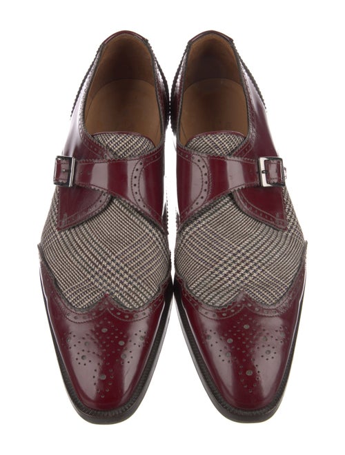 Etro Leather Printed Dress Loafers