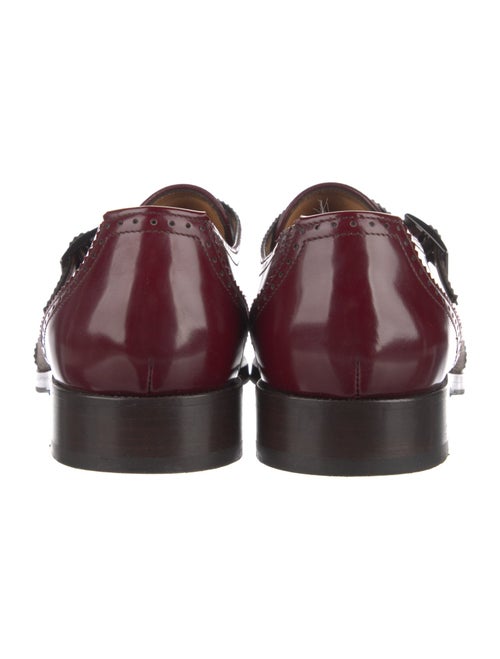 Etro Leather Printed Dress Loafers