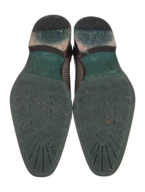 Etro Leather Printed Dress Loafers