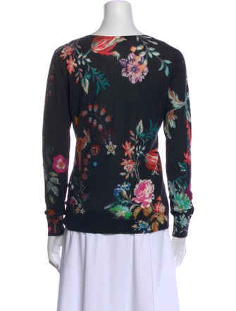 Etro Silk Floral Print Top
