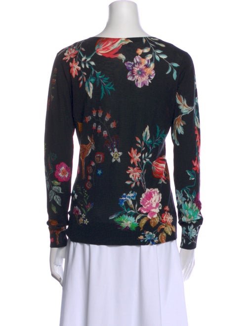 Etro Silk Floral Print Top