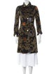 Etro Floral Print Trench Coat
