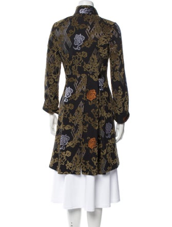 Etro Floral Print Trench Coat