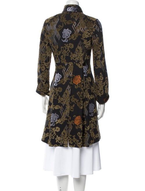 Etro Floral Print Trench Coat