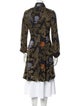 Etro Floral Print Trench Coat
