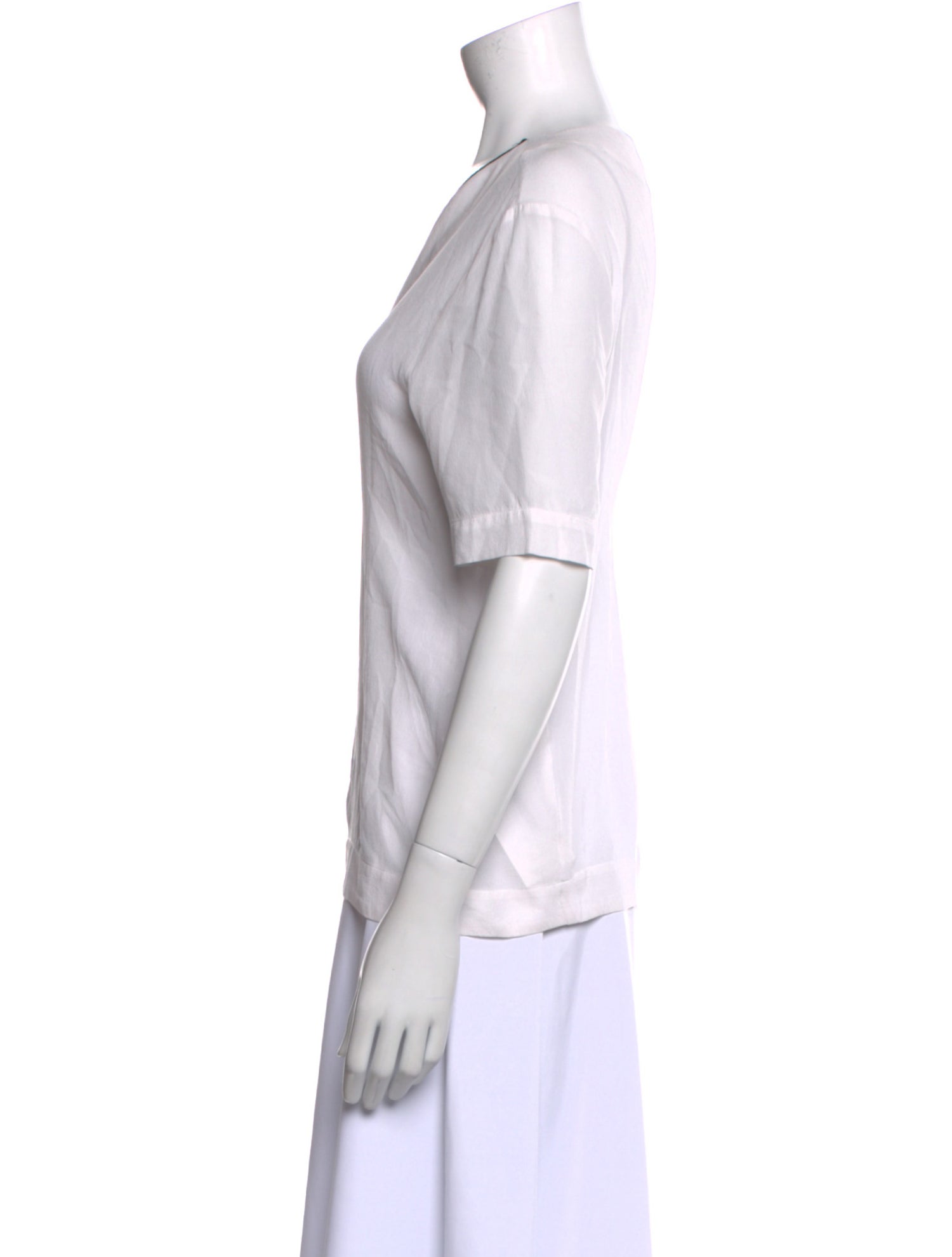 Etro Silk Bateau Neckline T-Shirt
