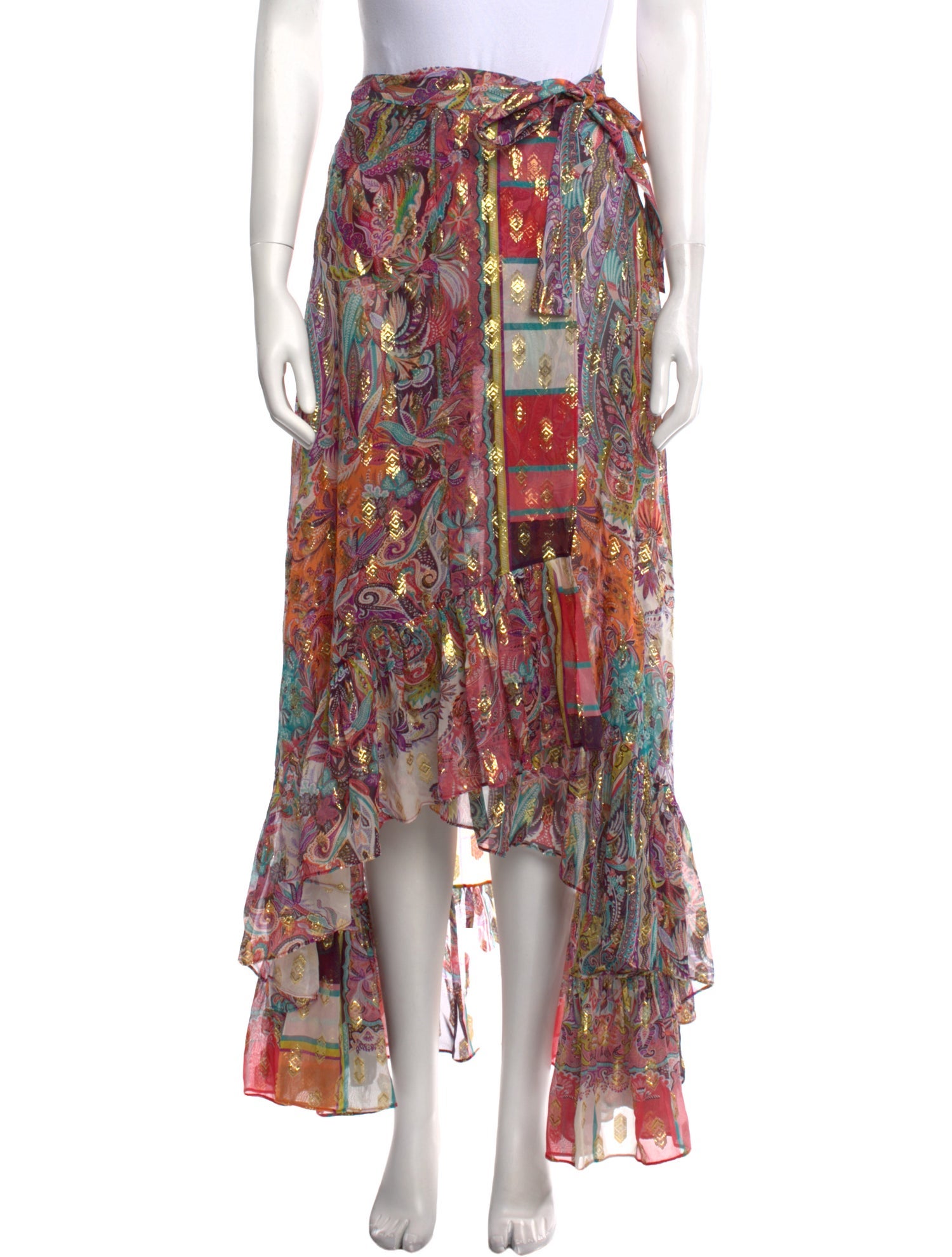 Etro Silk Long Skirt