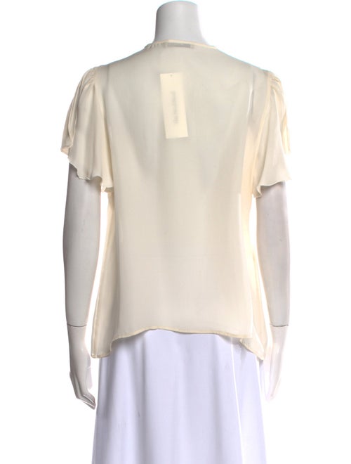 Etro V-Neck Short Sleeve Blouse