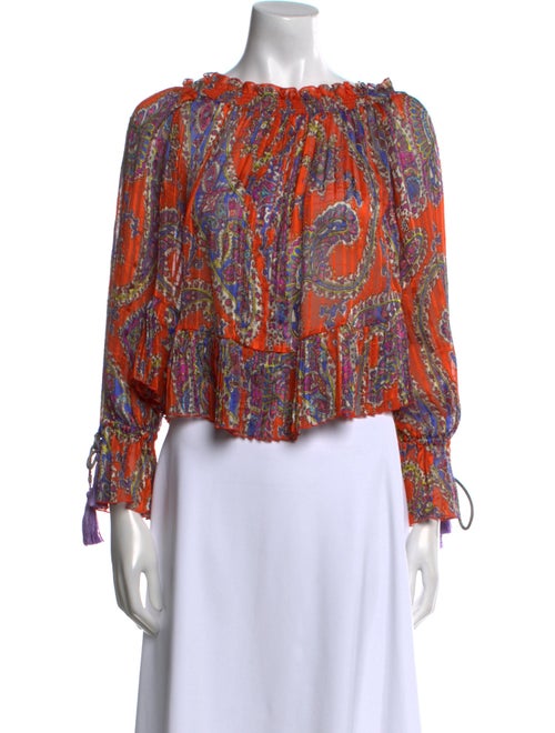 Etro Silk Paisley Print Blouse