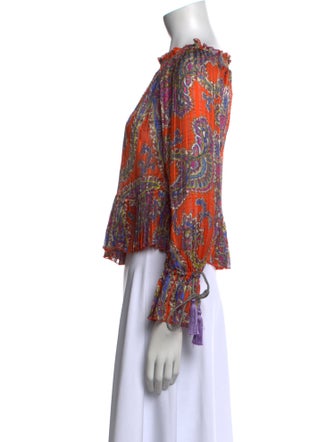 Etro Silk Paisley Print Blouse