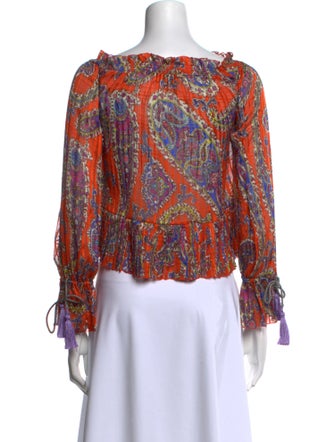Etro Silk Paisley Print Blouse