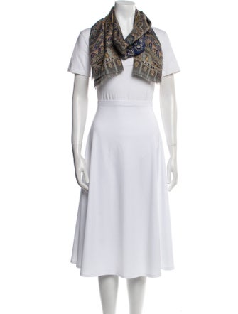 Etro Cashmere Paisley Print Scarf