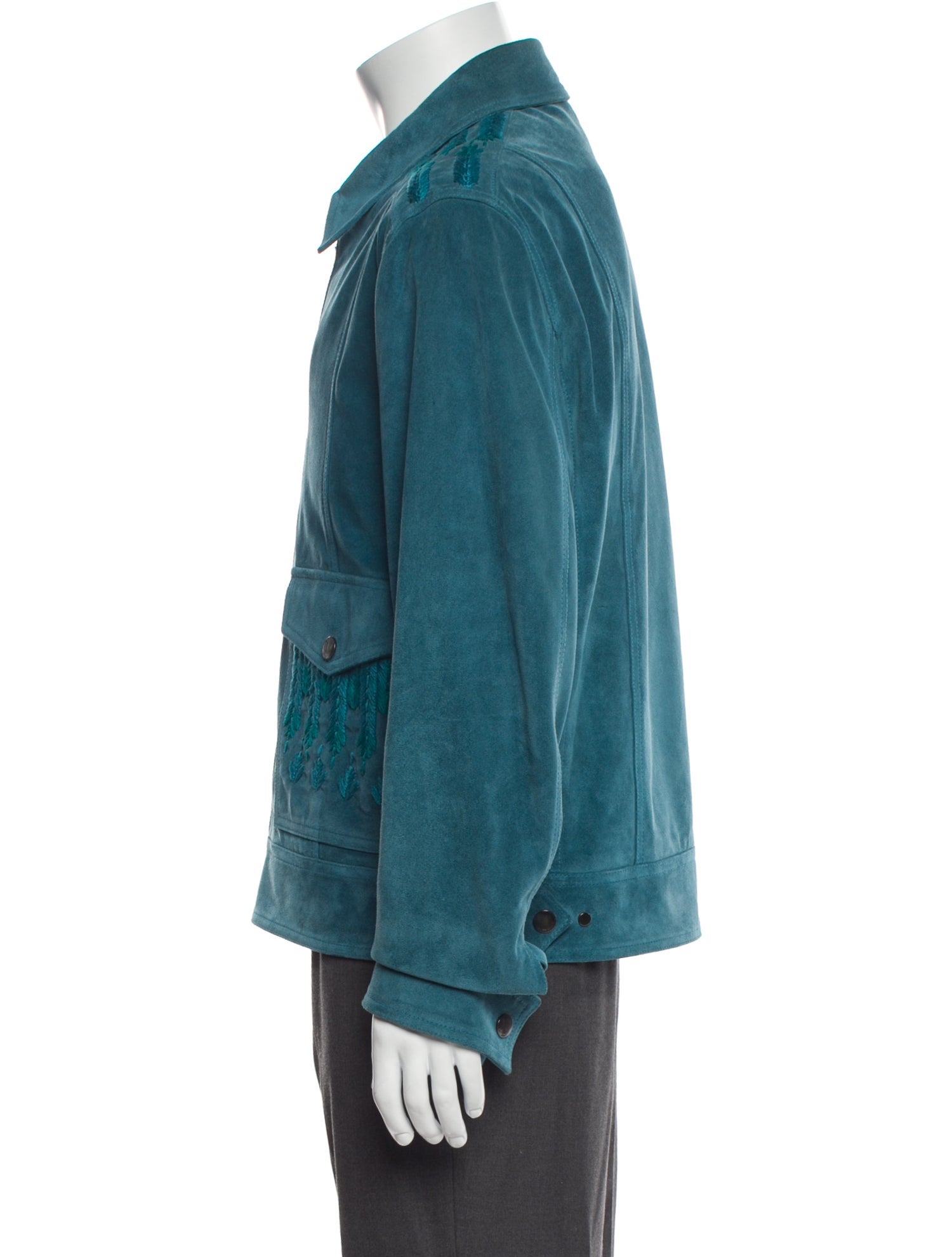 Etro Calfskin Trucker Jacket