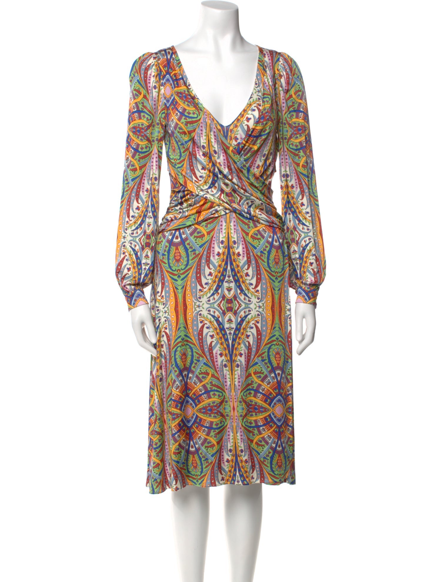 Etro Printed Knee-Length Dress w/ Tags