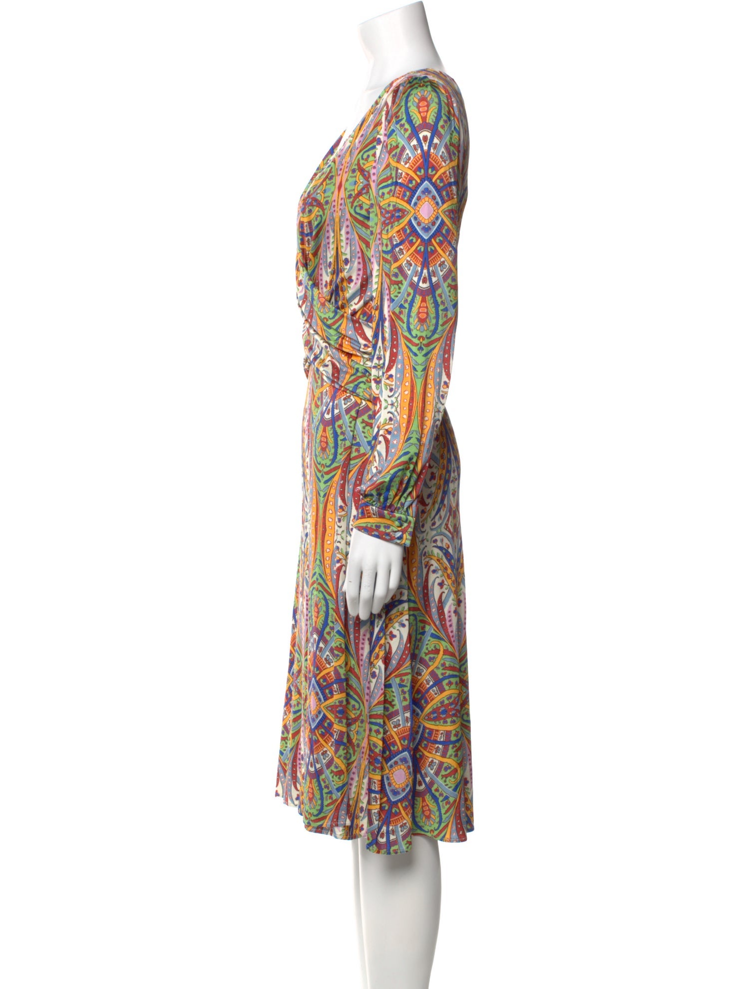Etro Printed Knee-Length Dress w/ Tags