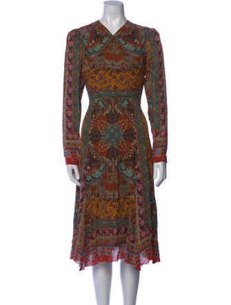Etro Silk Midi Length Dress