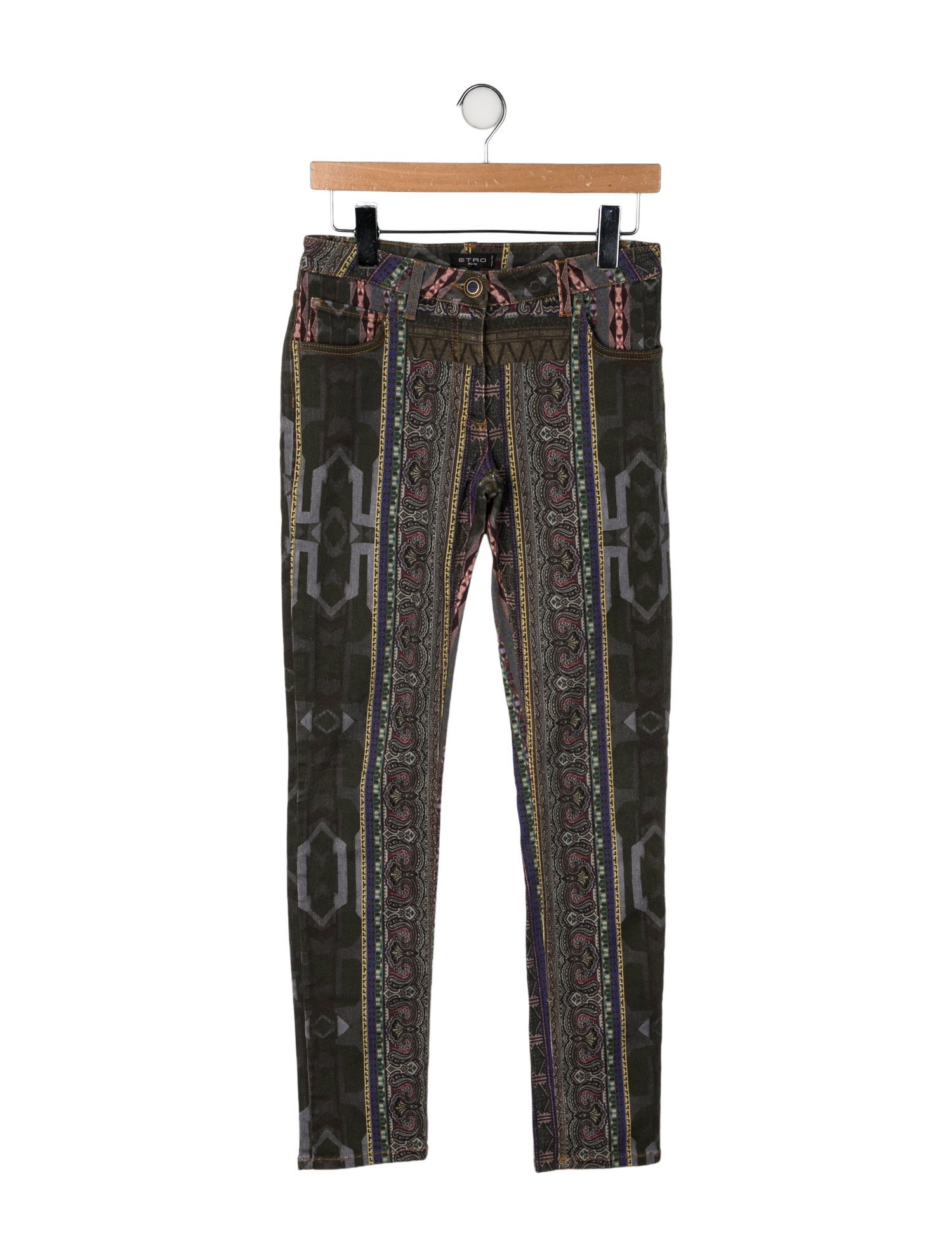Etro Mid-Rise Straight Leg Jeans