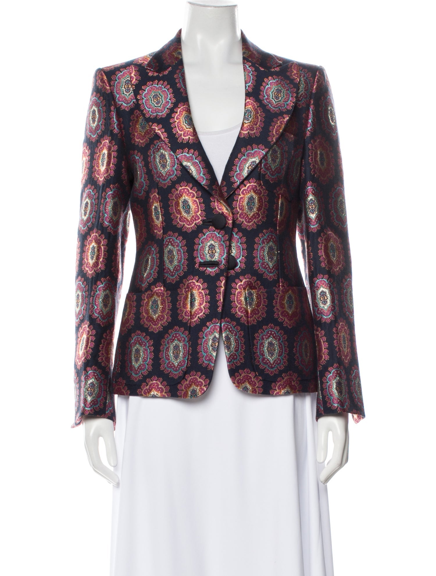 Etro Floral Print Blazer