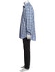 Etro Plaid Print Long Sleeve Dress Shirt