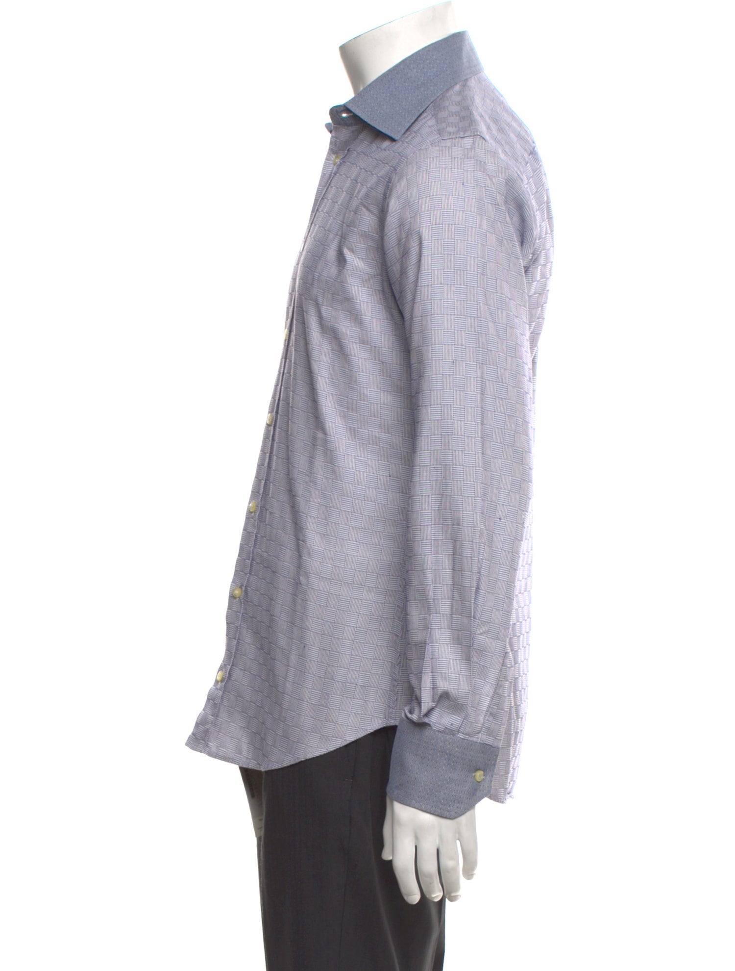 Etro Plaid Print Long Sleeve Shirt