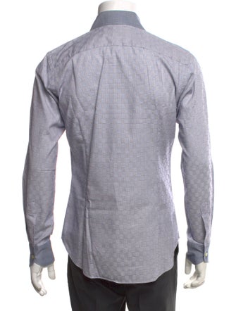 Etro Plaid Print Long Sleeve Shirt