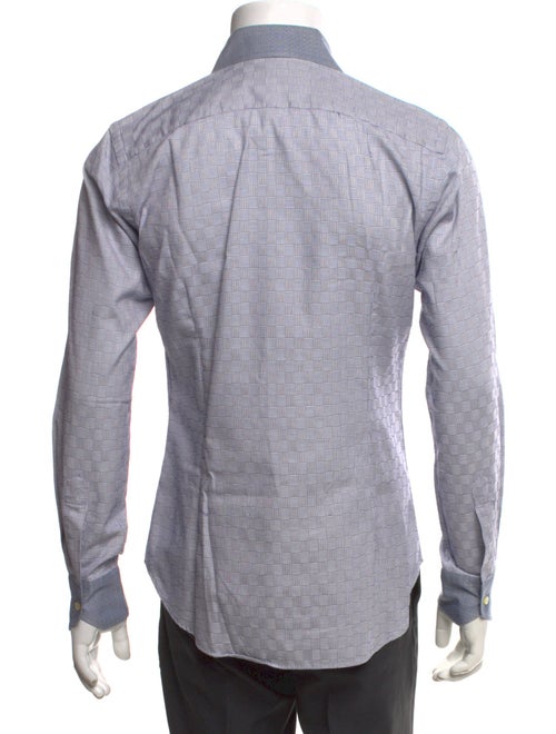 Etro Plaid Print Long Sleeve Shirt