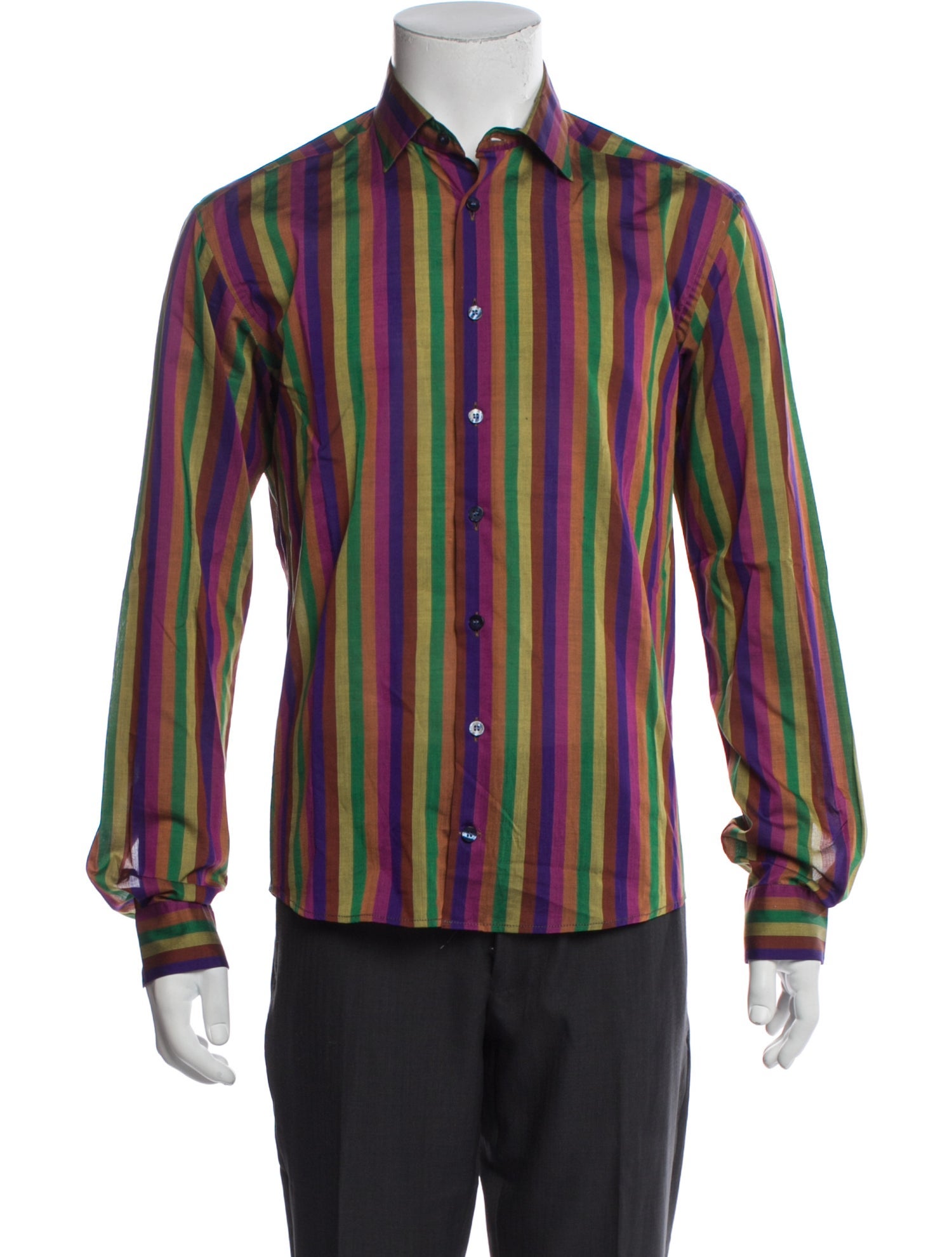 Etro Striped Long Sleeve Shirt