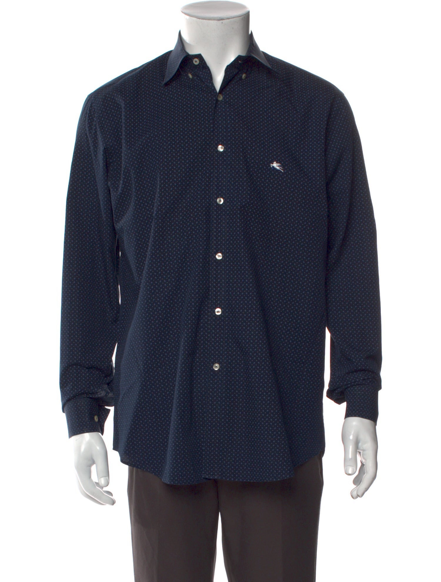Etro Polka Dot Print Long Sleeve Shirt