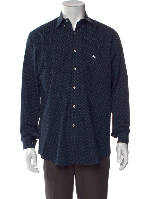 Etro Polka Dot Print Long Sleeve Shirt