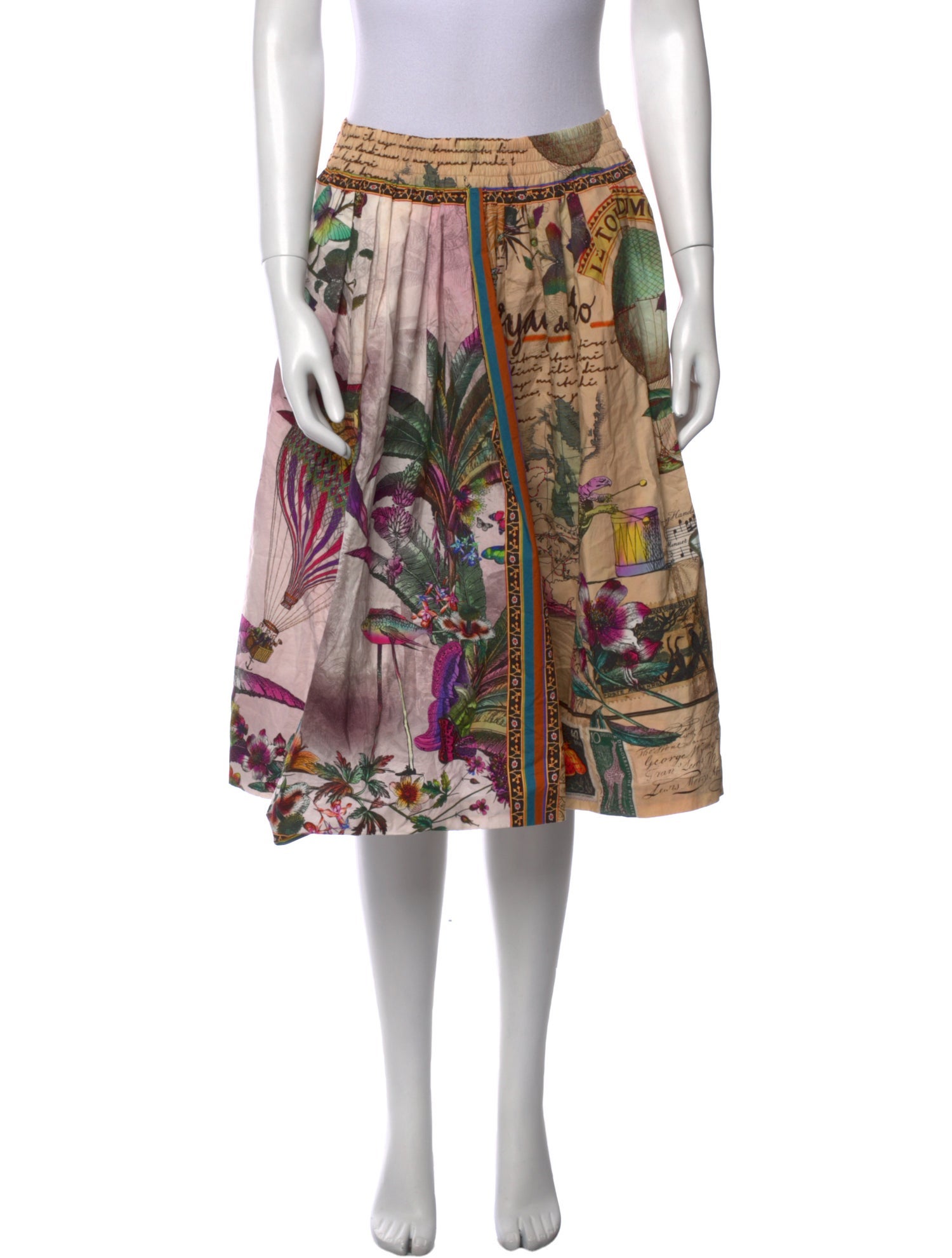Etro Printed Knee-Length Skirt