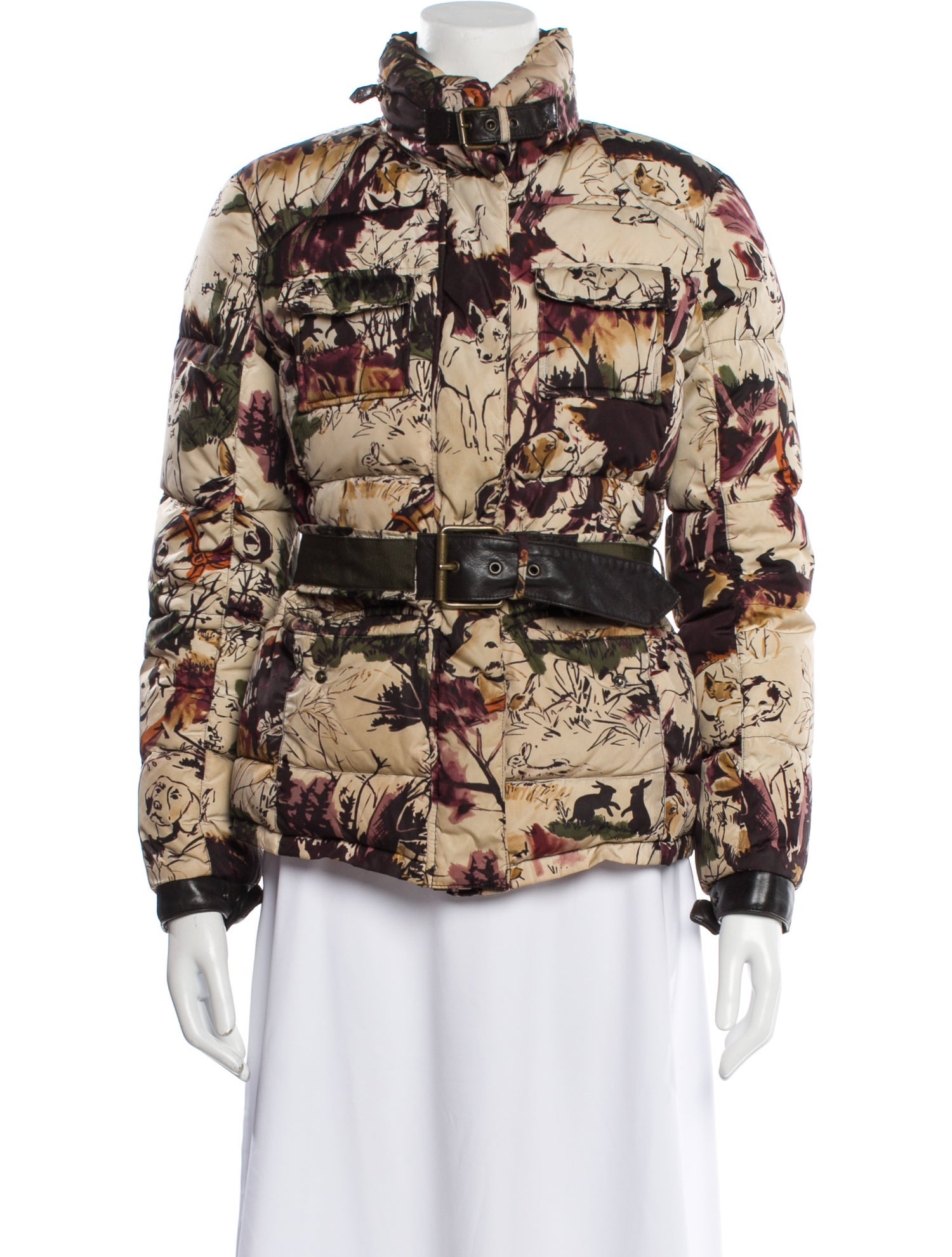 Etro Floral Print Down Jacket