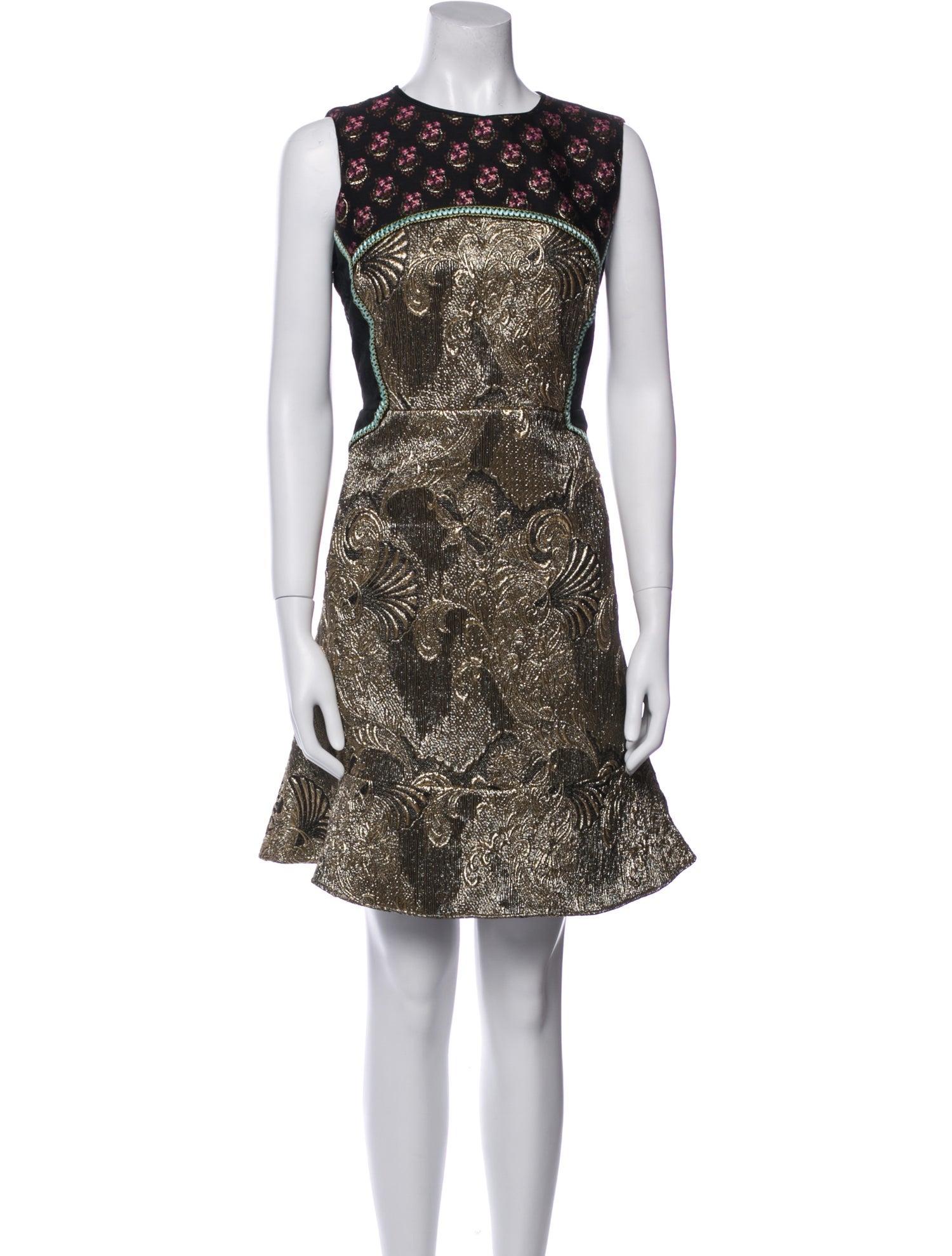 Etro Lace Pattern Mini Dress