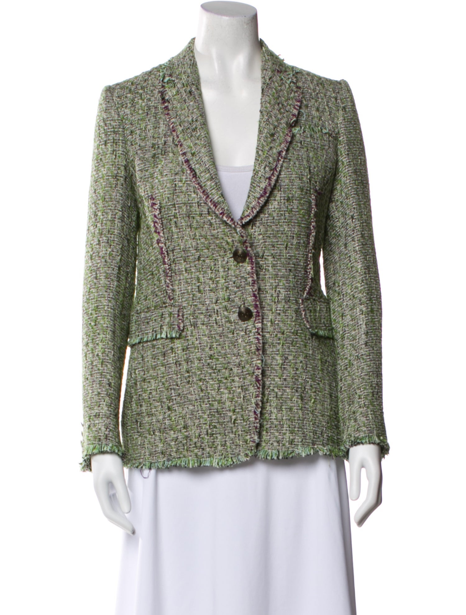 Etro Tweed Pattern Blazer