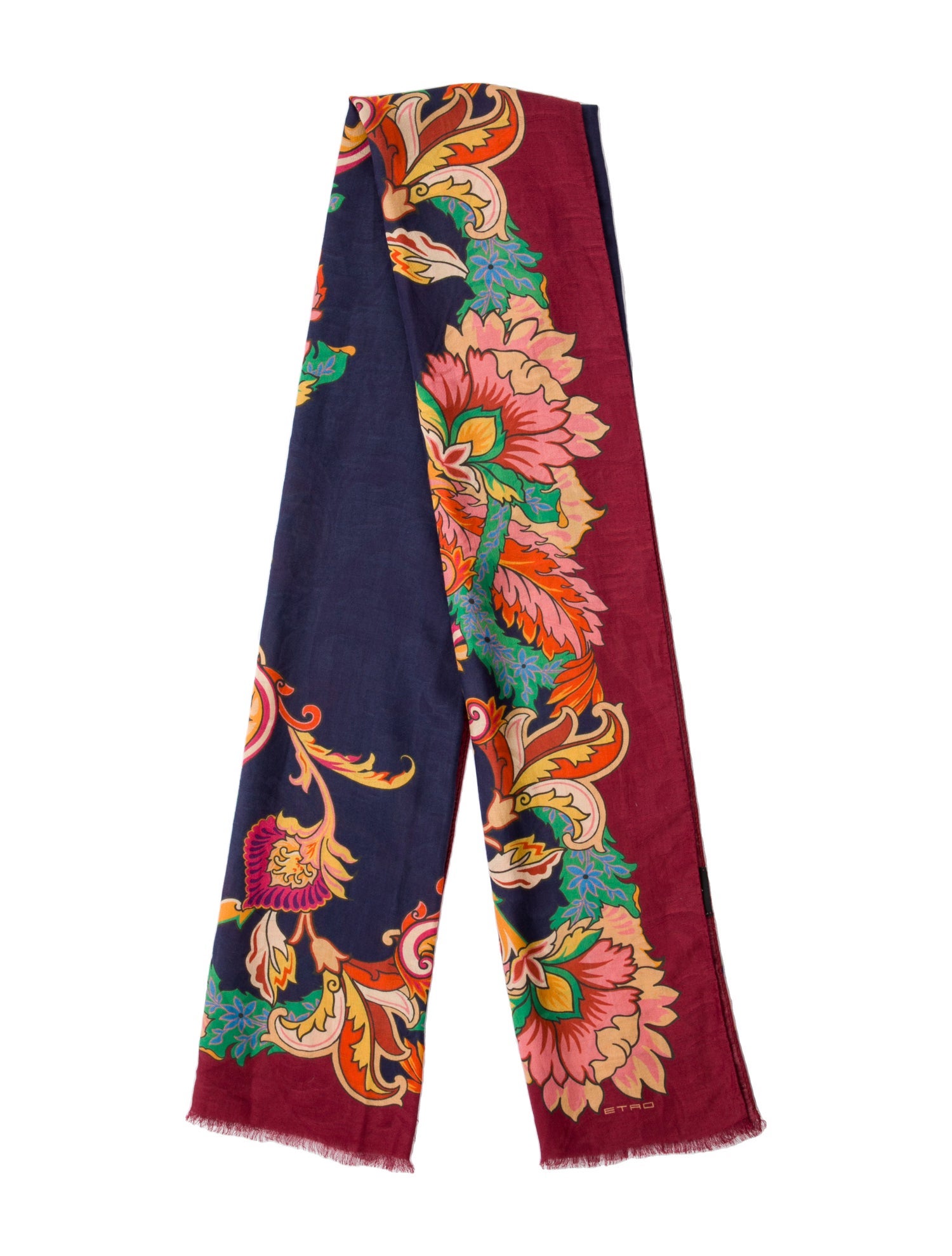 Etro Silk Floral Print Bandeau