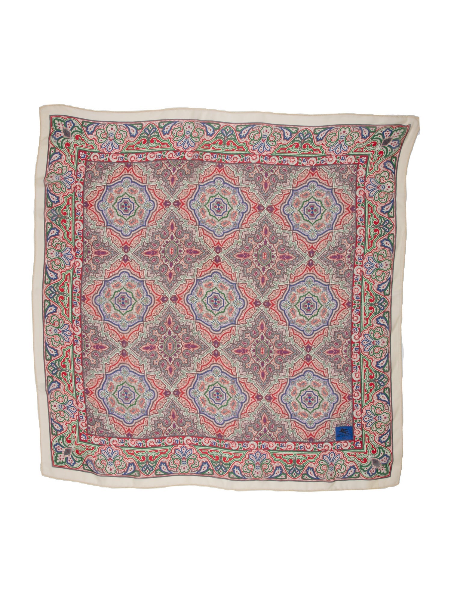 Etro Cashmere Paisley Print Scarf
