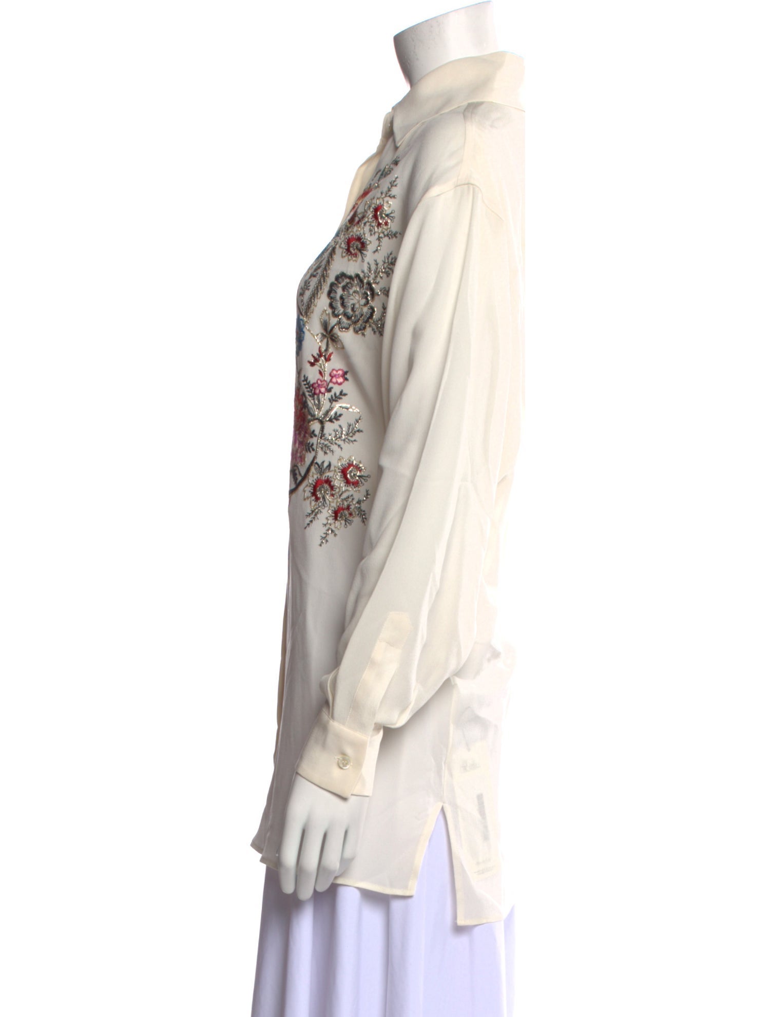 Etro Graphic Print Long Sleeve Button-Up Top