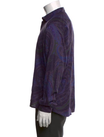Etro Paisley Print Long Sleeve Shirt