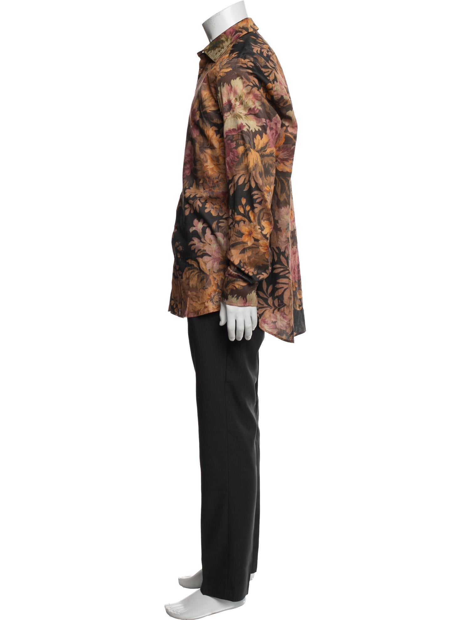 Etro Floral Print Long Sleeve Shirt